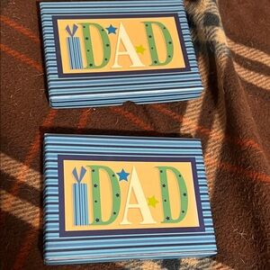 Striped Blue 'Dad' Gift Boxes